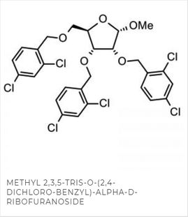 Ein Ribofuranoside Molekül